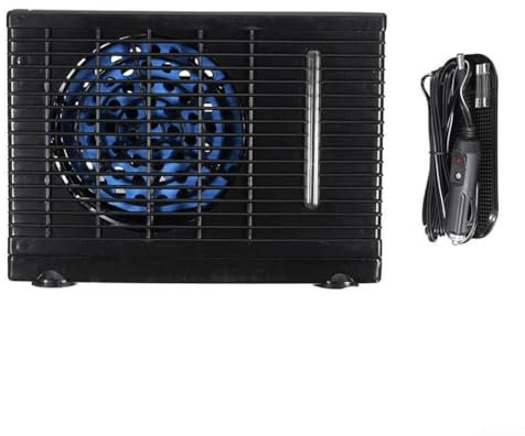 SPORTARC Ventilador de aire acondicionado portátil de 12 V/24 V para coche, refrigeración evaporativa con fácil funcionamiento (12 V)