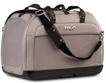 Tavo Hendrick Tragetasche Hund, ISOFIX, Für Hunde & Katzen bis 20,4 kg | Hundeautositz mit Farbindikatoren für einen sicheren Einbau, atmungsaktivem Mesh-Gewebe und 2 waschbaren Matratzenauflagen.