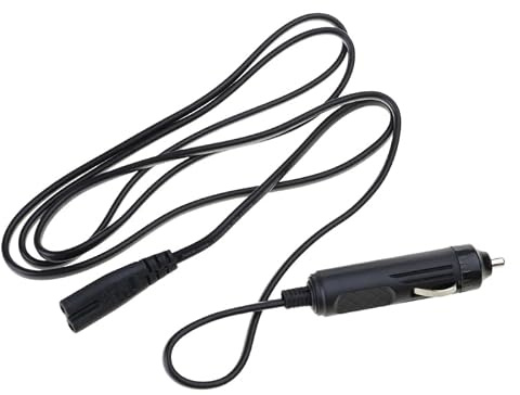 Câble d'alimentation électrique pour chauffe-repas de voiture - 300 cm - Avec prise de véhicule et connecteur 2 broches assorti pour rangement de rechange