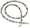 Multicolor Kette Collier Edelstein Achat 925 Silber Halskette Halsschmuck 48cm bunt