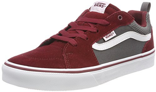 Vans FILMORE SUEDE/CANVAS, Jungen Niedrig, Rot ((Suede/Canvas) Cabernet/Pewter T2m), 31 EU (13 UK)