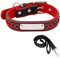 Hundehalsband geflochten Schrift für Haustier pets dog collar Einstellbare mit Namen Telefonnummer Hundemarke Adresse Individuell selbst Gestalten dog collar Leder design mit hundeleine