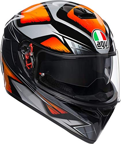 AGV K-3 SV Liquefy Integralhelm Schwarz/Orange S (55/56)