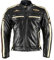Motorradjacke XLS Classic One für Herren schwarz Retro Bikerjacke herausnehmbares Thermofutter Größe M