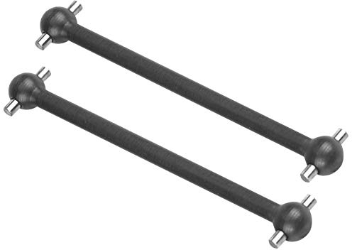 RC Auto Antriebswelle, 2 Stücke Fernbedienung Fahrzeug Metall Hundeknochenwelle für HIMOTO 1/10 Skala RC Auto Zubehör(Schwarz)