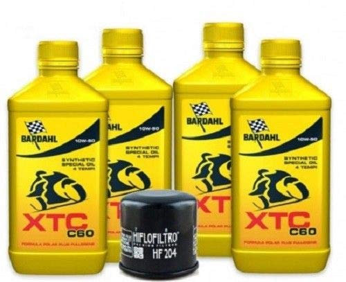 Tagliando Moto Yamaha XJ6 600 FA Diversion olio 2010 10w40 filtro Hiflo HF204