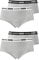 PUMA 4er Pack Damen Pantys Slip Unterwäsche Unterhose Mini Shorts, Farbe:Grau, Wäschegröße:L, Artikel:-328 Grey/Grey