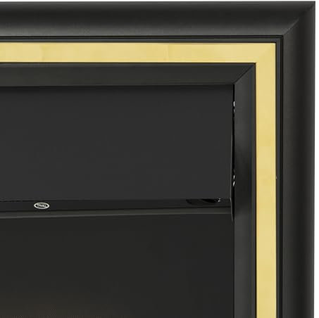 Adam Cambridge Pebble Electric Fire in Black