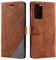SONWO Coque pour Xiaomi Redmi Note 11 Pro/Pro Plus, Étui en Cuir PU Portefeuille avec Fermeture Magnétique et Flip, Marron