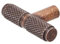 Decoranddecor Aurelia - Round Knurled Cupboard Handles | T-Bar Cabinet Handles | Kitchen Cupboard Pulls | Furniture Knobs - Antique Copper - 50mm Single Hole Knob