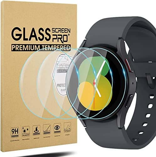 BNBUKLTD Screen Protector Compatible with Samsung Galaxy Watch 4/5 / 6/7 / FE 40MM, HD Clear 9H Hardness Scratch Resistant [1/2/3/4/5 Pack] ([1 Pack])