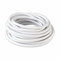 LEDSone Vintage Fabric 3 Core Round White 0.75mm Italian Braided Cable 5 Meters Electrical Flexible Lamp Cable Wire for pendant Lighting
