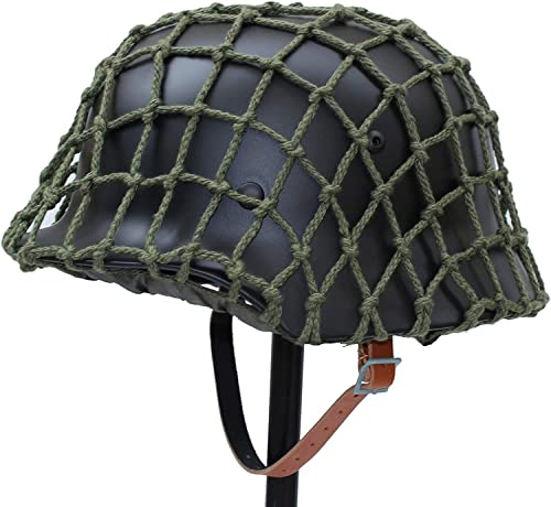 Aifordge WW2 WWII Deutsche Elite Wh Armee mit Netzabdeckung Stahl Material M35 M1935 Stahl Helm Stahlhelm Schwarz Grün Farbe