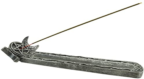 Nemesis Now Twilight Triple Moon Incense Burner, Grey, 27.3cm