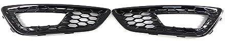 EASTERTIME Waben-Nebelscheinwerfer, Nebelscheinwerfer, passend for Ford Focus 2015–2018 MK3 S SE Limousine, Frontstoßstange, Nebelscheinwerfer-Abdeckung, Grill, Racing-Grills Frontstoßstangengitter (