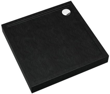 AQUABAD Duschwanne/Duschtasse | Ultima mit LeakProtect Technologie Black Stone 80x80cm Quadrat