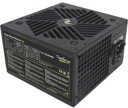 Tecnoware Power Systems ATX Netzteil Hyper Stream Bronze 400W für erweiterte PCs mit NVIDIA GeForce GTX - RTX Grafikkarte, leiser Lüfter, PCI-E Anschlüsse, CPU 4+4, SATA, Molex