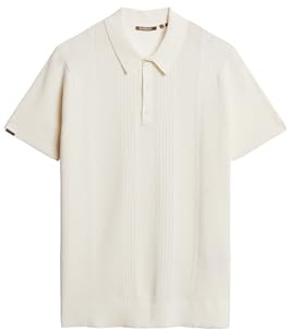 Superdry Herren Kurzärmeliges Strick-Polohemd