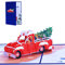 3D Weihnachtskarte Baum Auto Karten Überraschung geheimnisvoll für Kinder Mädchen Jungen Festival Geschenk 3D Weihnachtskarte