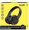 Budi® Wireless Bluetooth 5.0 Headphones, 15 Hours Playtime Lightweight Foldable Over Ear Support Soft Earmuff Super Bass Hi-Fi Stereo-Black