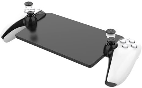 Hzxkqmil Joystick Caps for Playstation Portal Remote Player, Thumbsticks 2 High-Rise Concave Thumbs Grips Anti-Slip Accessories Thumb Stick Caps for Playstation Portal (Black)