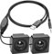 XMSJSIY Mini altavoces para ordenador de sobremesa y PC, entrada TRS de 3,5 mm, con control de volumen, alimentado por USB, estéreo, pequeño altavoz para PC, portátil, teléfono, portátil, 1,2 m, 1 par