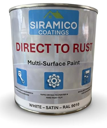 SIRAMICO COATINGS - DIRECT TO RUST - SATIN (WHITE (RAL 9010))