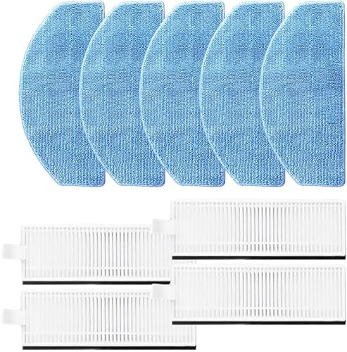 Daaxing 9 filtri per aspirapolvere Laresar Evol 3, accessori di ricambio, 4 filtri HEPA, 5 panni per mocio (B)