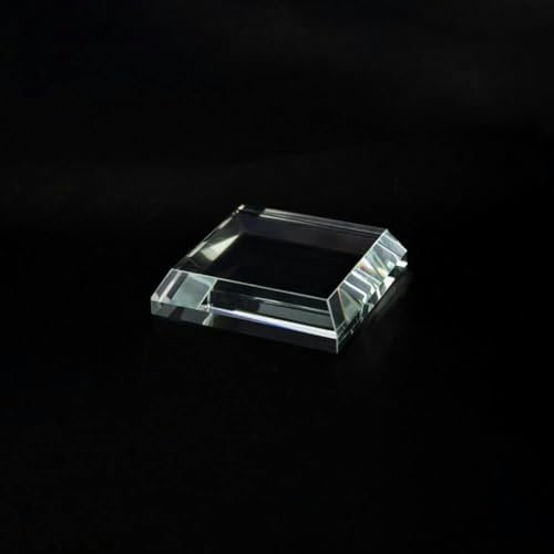 Super Clear K9 Glass Lens Cube Transparent Crystal Optical Photography Display Cuboid Prism Light Home Decor-Pad a 6x6x2cm