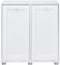 spot on dealz® Free Standing Bathroom Cabinet with 2 Foldable Laundry Baskets - Slim White Sideboard, Space-Saving Storage Furniture for Laundry, Bathroom & Utility Rooms