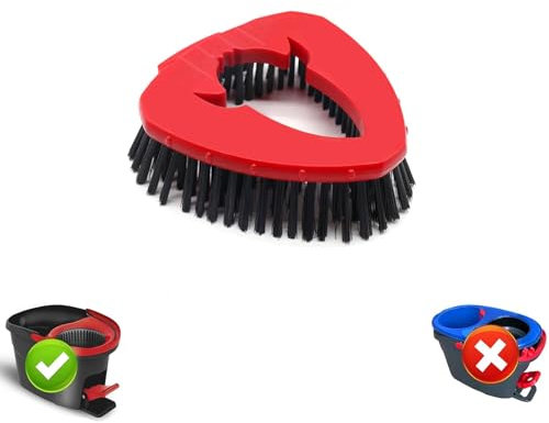 Sgizoku Cepillo para Fregona para Mopa Vileda Easywring&Clean/Turbo Smart/Turbo Spin 1 Tank,Cabezal de Mopa de Recambio, Cepillo de Fregado de Mopa para Eliminar Fácilmente las Manchas Difíciles