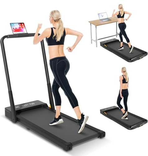 Laufband für Zuhause,CEIEVER Klappbares Elektrisches Laufband 125X55X12CM Walking Machine mit LCD-Anzeige Treadmill for Home 2.5HP laufbänder bis 12 km/h,für Zuhause und Büro