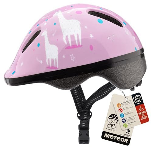 meteor® Fahrradhelm MV6-2 Kinder & Jugendhelme: Radhelm für Radfahrer Radsport; für Hoverboard, Inline-Skate BMX Fahrrad Scooter Entwickelt für die Sicherheit der jüngsten Benutze