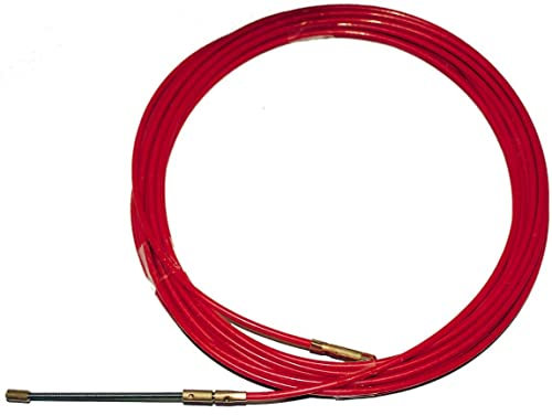 Passacavi in acciaio/nylon 4 mm con punta intercambiabile, ideali per l'installazione di cavi e collegamenti elettrici.