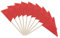 Wrtysully 100 Unidades de de Palillos de Dientes de Color Rojo Sólido, Pequeñas, Pequeñas, Color Rojo Liso, Adornos para Magdalenas, Decoración DIY
