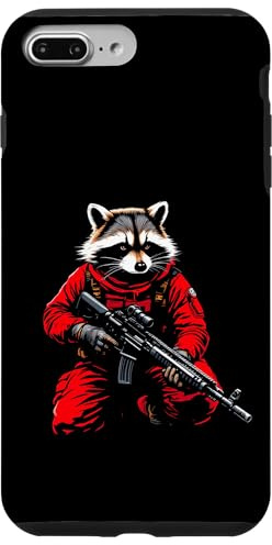 Raccoon In Red Suit Case for iPhone 7 Plus/8 Plus