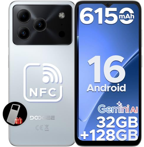 Note 56 Pro Android Smartphone 16, 6150mAh, 6.56 Inch HD+ 90Hz IPS, 32GB + 128GB/2TB TF, 13MP+8MP, 4G Mobile Phone Offer Smartphone, 8.45 mm Ultrathin, Dual SIM/Octa Core/Face ID/GPS white