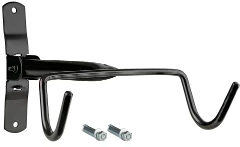 URBAN ZWEIRAD Fahrradhalter-Wandhalterung - klappbare Fahrradhalterung - platzsparende Fahrrad-Wandhalterung mit Rahmenschutz für die Garage (Schwarz)