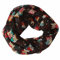 YEBIRAL Schal Damen Winter Eule Tierdruck Niedlich Halstuch Frauen Deckenschal Schals 10 Farben(Schwarz)