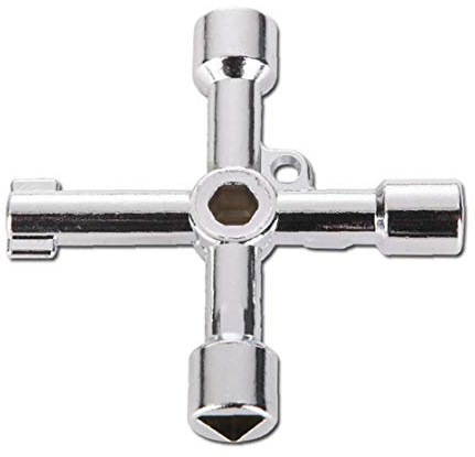 4-Wege-Multi-Funktions-Dreieck-Platz Universal-Kreuz-Dreieck Schlüssel Für Zug Elektrischen Aufzug Kabinett Ventil