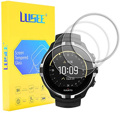 LUSEE 3 Stück Schutzfolie kompatibel mit Suunto Spartan Sport Wrist HR Baro [9H Härte] Displayschutzfolie HD Schutzfolie [Anti Kratzer] [Anti Fingerabdruck] 2.5D folie