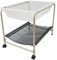 edxeducation Desk Top Water Tray and Stand | Sensory Bin Play | 58 cm High | Sand and Water Table | Lockable Casters and Shelf