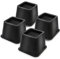 MixDora Lot de 4 rehausseurs de pieds en polypropylène pour lit, chaise, table à manger