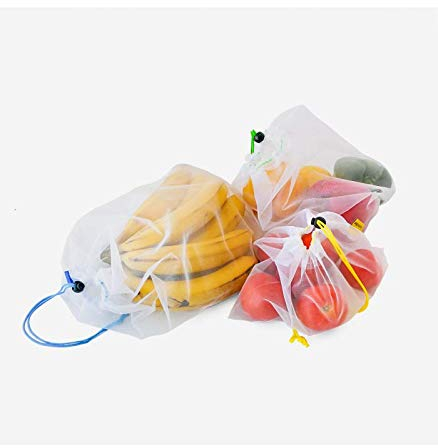 UNIVERSALBLUE | Bolsas de Nylon Reutilizables | Bolsas Malla Compra y Almacenamiento | Ecológicas | 15 Unidades