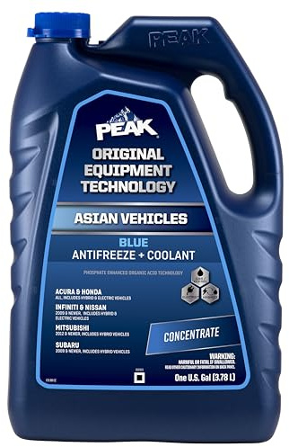 PEAK OET Extended Life Blue Concentrate Antifreeze/Coolant for Asian Vehicles, 1 Gal.