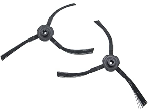 vhbw 2X Seitenbürste kompatibel mit iLife A4, A4s, A6, V3, V3s, V5, V5s, V5s Pro Saugroboter - Reinigungsbürsten Set, schwarz