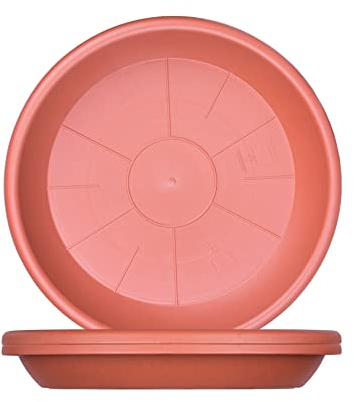 BigDean 3X Blumentopf Untersetzer Ø 19 cm Farbe Terrakotta Kunststoff Blumenuntersetzer Blumentopfuntersetzer passend zu Ø 20 cm Blumentöpfen