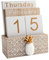 Vintage Schreibtisch Ewiger Kalender Ewiger Block Planer Monat Woche Datum Display Home Office Desktop Dekoration