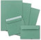 50x Briefpapier-Sets DIN A4 mit C6 Briefumschlägen, Haftklebung - Kraftpapier Eukalyptus-Grün - Recycling-Schreibpapier mit Kuverts - FarbenFroh by GUSTAV NEUSER
