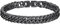 Richsteel Punk Panzerarmband 8mm breit 21cm lang Kubanische Armskette Schwarz Gliederarmband mit Geschenkebox für Paar Pärchen